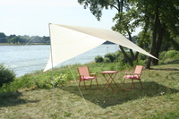 Camping-Freizeit-Sonnensegel (3) 4 x 4 m - sandfarben