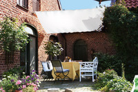 Sonnensegel 330 x 200 cm - Farbe uni hell elfenbein