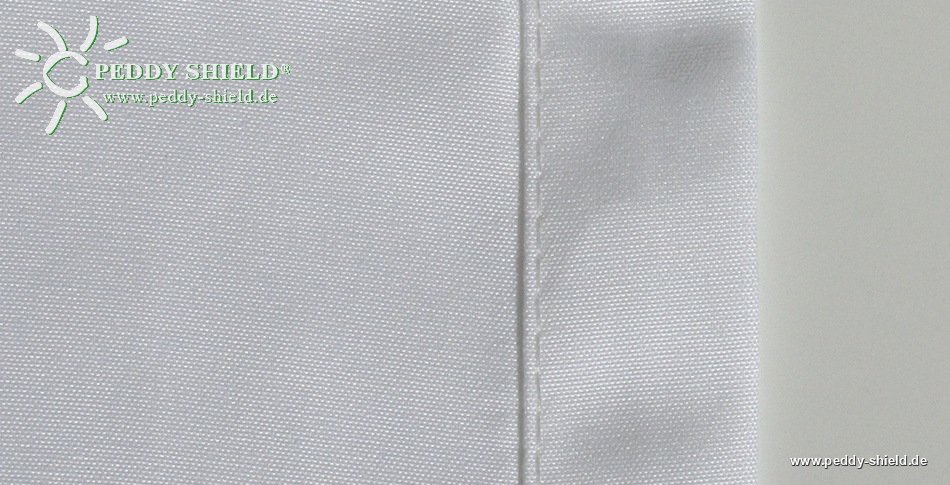 Sonnensegel Polyesterstoff - Ballenbreite 146 cm -  uni wei�