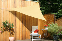 Dreiecksonnensegel 3 x 3 x 3 m - offenes Schattierungsgewebe - Farbe weizen
