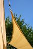 Dreiecksonnensegel 3 x 3 x 3 m - offenes Schattierungsgewebe - Farbe weizen
