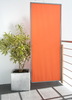 1x Paravent-Rahmen - faltbarer Sichtschutz-Paravent - Farbe Bespannung uni terracotta/orange