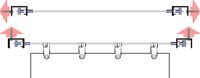 Seilspanntechnik Universal Innenbeschattung  komplett mit 4x Seilspanner + 14 m Edelstahlseil