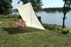 Camping-Freizeit-Sonnensegel (2) 2,5 x 3 m - sandfarben