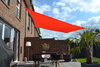 Viereck-Sonnensegel 2,5 x 3 m Farbe  uni terracotta/orange,  komplett mit elastischen Spanngurten u. Montagematerial