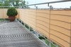 Balkonverkleidung B75 x L300 cm Farbe uni sisal - Sichtschutz für Balkon und Terrasse