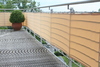 Balkonverkleidung B75 x L300 cm Farbe uni sisal - Sichtschutz fr Balkon und Terrasse