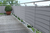 Balkonverkleidung B75xL300 cm Farbe uni hell silbergrau - Sichtschutz für Balkon und Terrasse