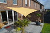 Vierecksonnensegel 2,5 x 3 m - offenes Schattierungsgewebe - Farbe weizen