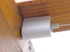 Senkrecht-Sonnensegel 230x140 cm - uni hellgrau - komplett mit Seilspanntechnik Universal