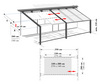 Seilspanntechnik Bausatz Pergola ohne Montagewinkel