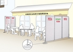 Galerie: Paravent als textiler Werbetrger