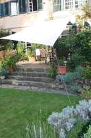 Galerie: Aufstellung Vierecksegel im Garten