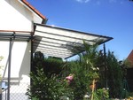Galerie: Terrassenbeschattung - Glasdach Metall