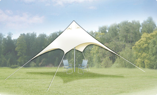 Camping-Freizeit-Sonnensegel Dreiecksegel 3x3x2,5 m - sandfarben